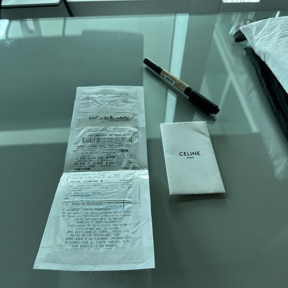 Celine vertical cabas in canvas natural and beige - Picture 9 of 9